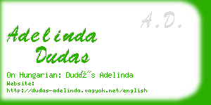 adelinda dudas business card